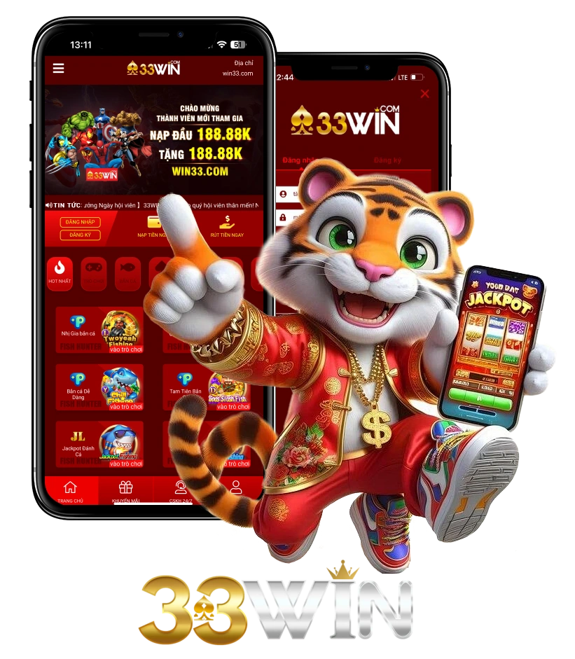 Nhiều sảnh nội dung trên thiết bị di động 33Win